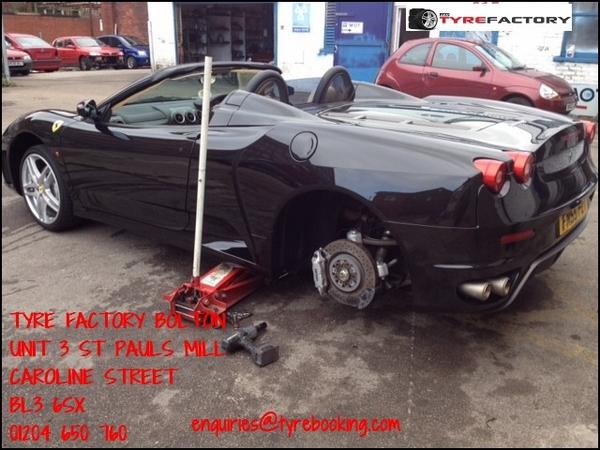 TyreFactory's tweet photo. #2 Prestige car owner choosing @TyreFactory for a tyre replacement. Thanks. #bolton @B2BHour #daubhill #tyres http://t.co/b2n0Zo4aMU