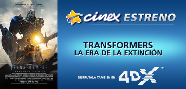 CinexVe's tweet photo. En #Cinex4DXCSILaVitalicia podrás disfrutar de #Transformer4, patrocinado por @LaVitalicia >> http://t.co/YH9yI9Rr1b http://t.co/zxrh7cHClj
