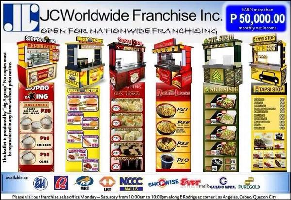 junexs91's tweet image. Anyobody intetested for food cart franchise dm me or visit jcpremiere.com