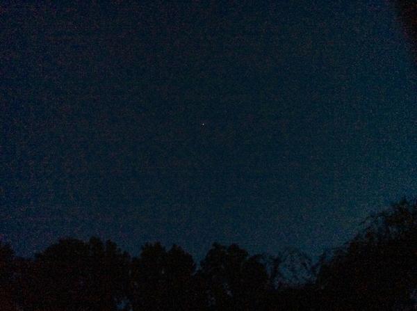 StephPostar's tweet image. Tiny speck=international space station