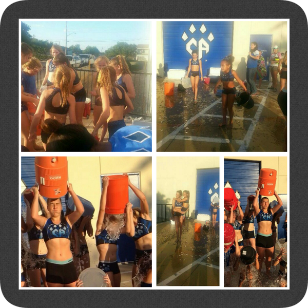 #ALSIceBucketChallenge! Girls getting ready!