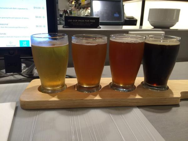 FargoITGuy's tweet photo. @mspairport enjoying a @surlybrewing flight between flights http://t.co/v5PwqHcTFw