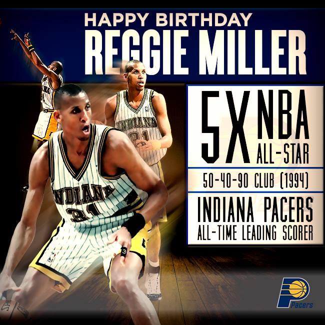Happy 49th Birthday to one of the greatest 3pt shooters in NBA history REGGIE MILLER!!!!! 
