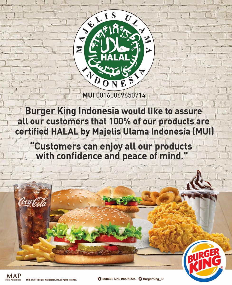 BurgerKing Indonesia on Twitter: "Buat yang menanyakan halal atau tidak