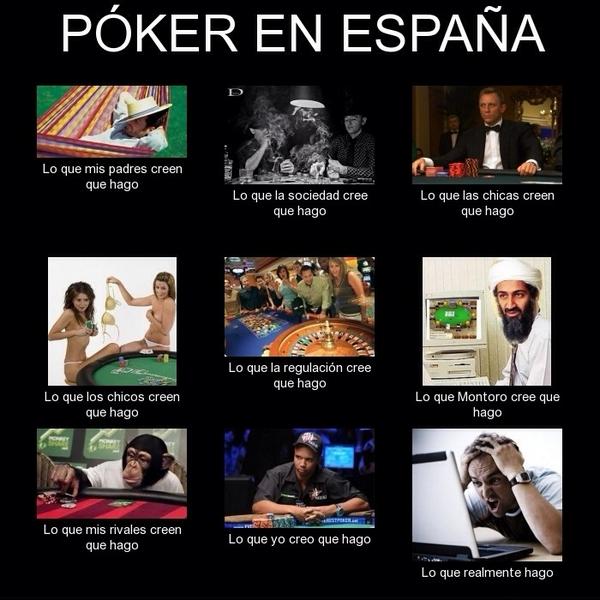 Anoche durante el partido del Barça me dio por hacer un "meme" sobre el póker en España.. ¿Os identificáis? 😂
