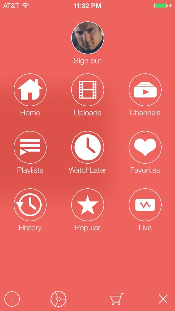 tubertheapp's tweet photo. Tuber 6.0 menu ... http://t.co/mYCWogCXfJ