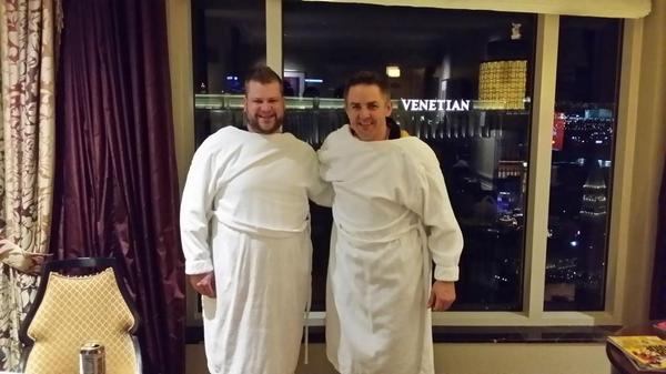s_hoag's tweet photo. @VHL_Draft Final night sleeping attire #bestdraftever http://t.co/swDiWZDGaR