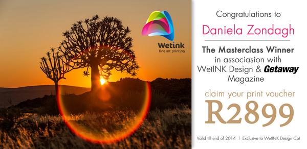 Congratulations to our winner of <a href="/GetawayMagazine/">Getaway Magazine</a> Masterclass photo competition! Daniela Zondagh

R2899 print voucher