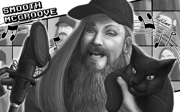 TigerLukke's tweet image. Attempttodrawfamousface part 2: #SmoothMcGroove. If you&apos;re a #nerdgamer and don&apos;t know who he is, GOOGLE HIM NAO!!