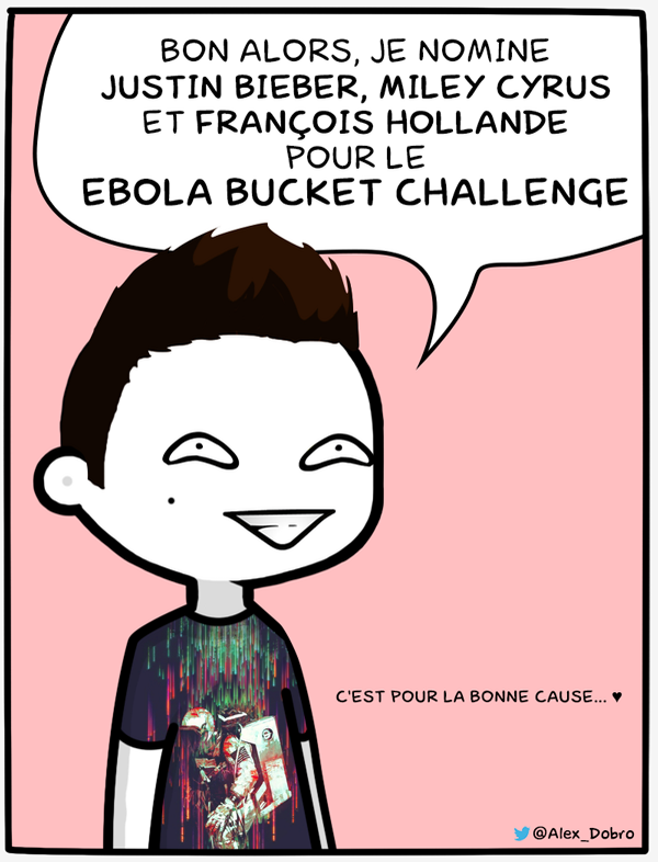 Alex_Dobro's tweet photo. Pour l'Ebola Bucket Challenge, je nomine… #OhWait #AlexBD http://t.co/cWGnASM0N8