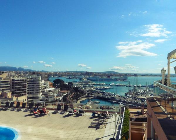 The beautiful view from our conference hotel Catalonia on Mallorca :) #t3cmallorca #typo3
