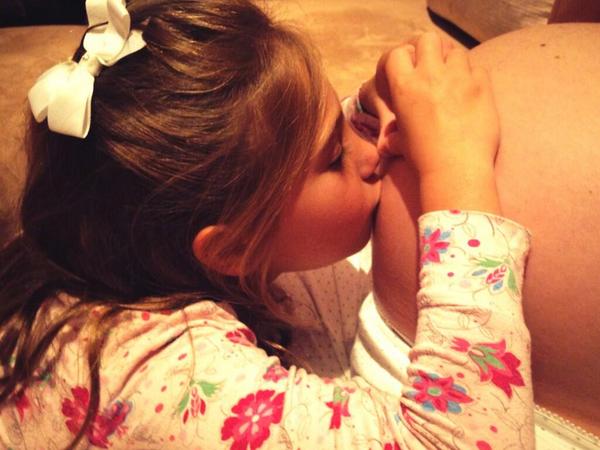 NotChloeB's tweet image. Do you miss mommy's bump? @PrincessAvaB