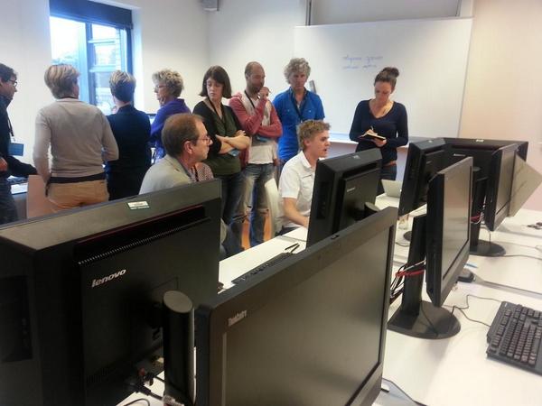 Lenybaas's tweet image. Digitale markt goed bezocht!  @HSLeidenNL  met oa @_RobinVos_