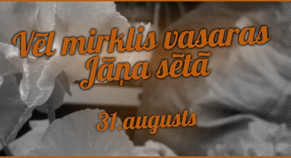 Mainitava's tweet image. Mūsu draugi @TimsMints 31.augustā atvadās no vasaras! Aicinām arī visus mainītājus uzmest aci!facebook.com/events/1446108…
