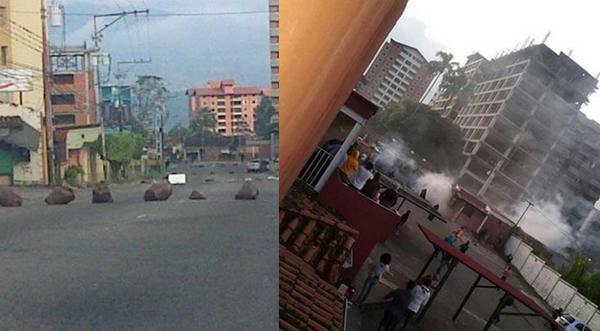 globovision's tweet photo. Dispersan protesta con bombas lacrimógenas en San Cristóbal http://t.co/dmkHrBKPsU http://t.co/R618oCZQsU