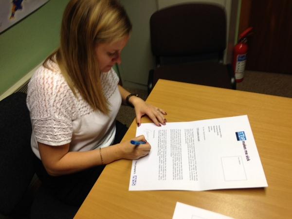 SCpeoplesnhs's tweet photo. Gemma Doyle Labour MP Signs letter to @David_Cameron #TTIP #KickoutTTIP Health out now. http://t.co/EBpsHkID4N