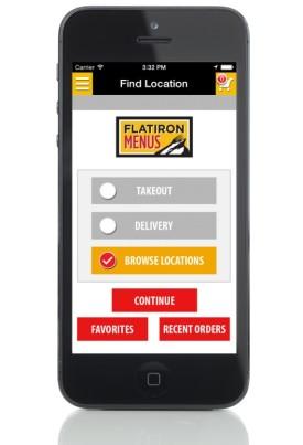Order takeout &amp; delivery from your phone with our new iPhone app! Just search for "Flatiron" at the app store.