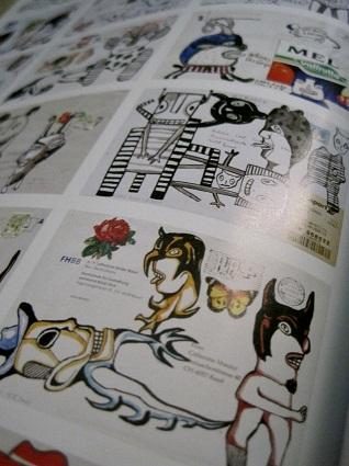 RWSStore's tweet image. “Postcard From The Alps Series” oleh EddiE haRA, since 2002. 54 artworks. Mix media on envelopes #ArtCatalog