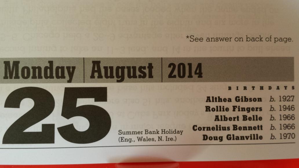 Dont forget Albert Belle or is it Joey Belle? " Happy birthday - damn yur old ! 