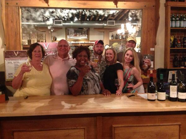 rqui's tweet image. First responders to the opening of V wine cellar in Napa after the quake.