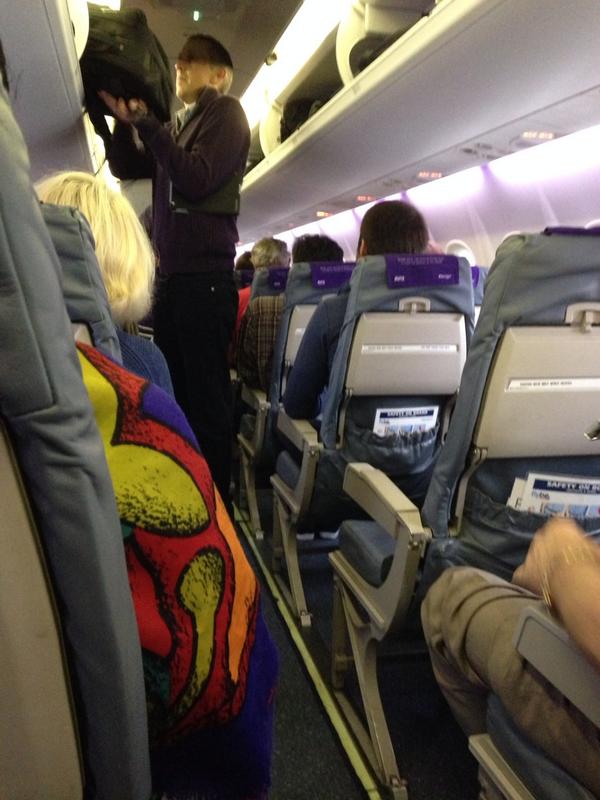 On the plane bant #edinburgh