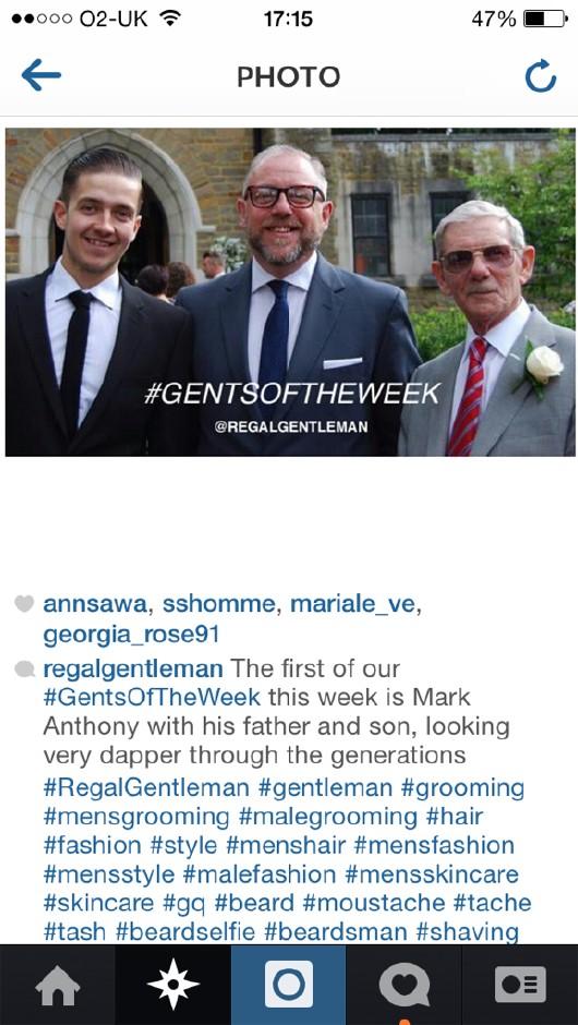 markanthony's tweet photo. Deeply honoured to have been voted as a @RegalGentleman #gentoftheweek http://t.co/Kk9GnL1z78