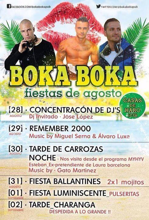 Cartelazo de las fiestas de casas de haro!! En Bokaboka se liaaaa!!!
