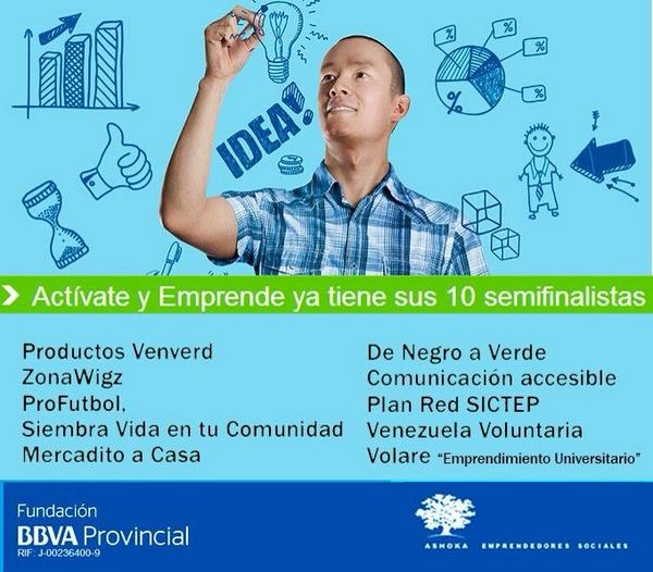 VzlaVoluntaria's tweet photo. Somos semifinalistas del #ConcursoAshoka #ActivateyEmprende ¡Gracias por el apoyo! http://t.co/Gem8tfONrL