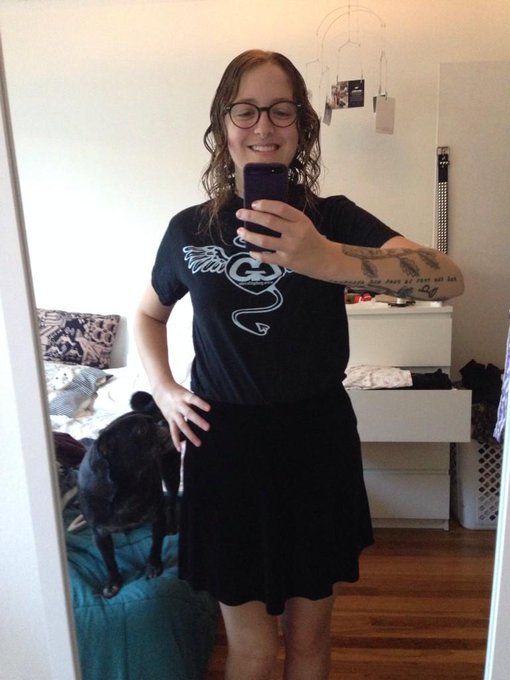 This is such a dorky selfie but I'm wearing my @GodsGirls shirt to brunch today. 😎 http://t.co/i5RqY<a href="/tag/godsgirls"class="tags"><span>#godsgirls</span></a>