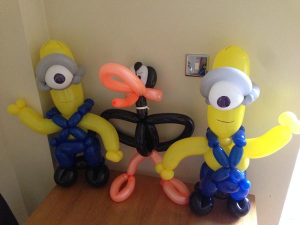 JoeyJackBauer's tweet photo. Very happy with my latest balloons. The only problem is everybody wants a minion now. http://t.co/GWuKwvR6ig