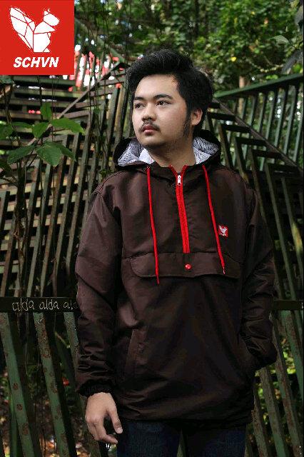 #NewArrival Cagoule Brown - size M L XL - IDR 190k free sticker info order 3130813D-088802107138