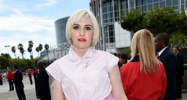 Breaking: See Lena Dunham's daring Emmys outfit here, that matched with her new blonde 'do. #Emmys