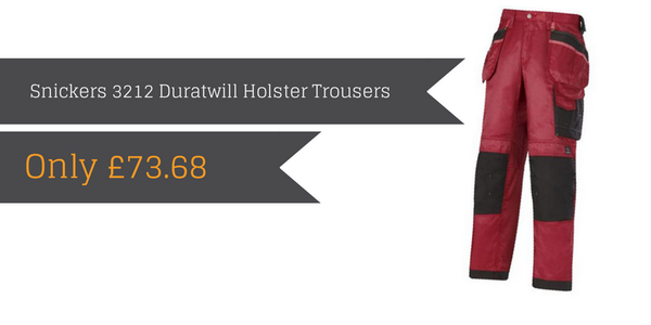 Kit4Work's tweet image. Our Snickers 3212 Duratwill Holster Trousers are only £73.68, get them here! &amp;gt; bit.ly/1toyBVs #TheTradesHub