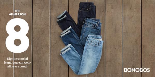 Bonobos on X: Thanks to its curved waistband and stretch, our denim fits  like a charm no matter the season.    / X