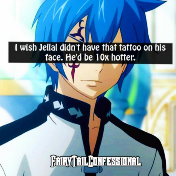 ConflictedPen's tweet image. Jellal looks 1000x hotter with the tattoo, JS.