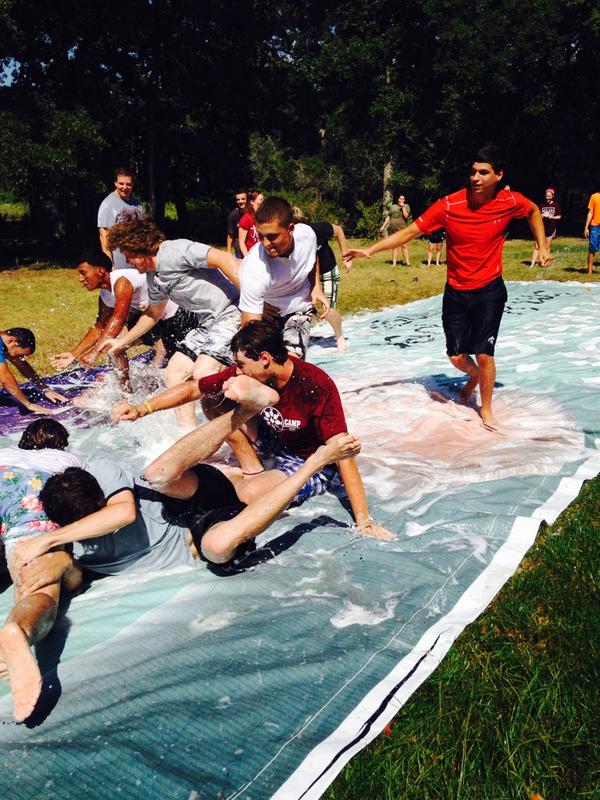 pieswag7yo's tweet photo. Slip n slides are dangerous #Soar2014 http://t.co/nPYSQCKL9Q