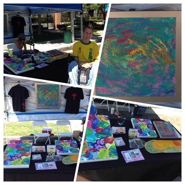 Great having <a href="/tommywheelart/">Tommy Hollenstein</a> at #blokparty check out his collection tommyhollenstein.com