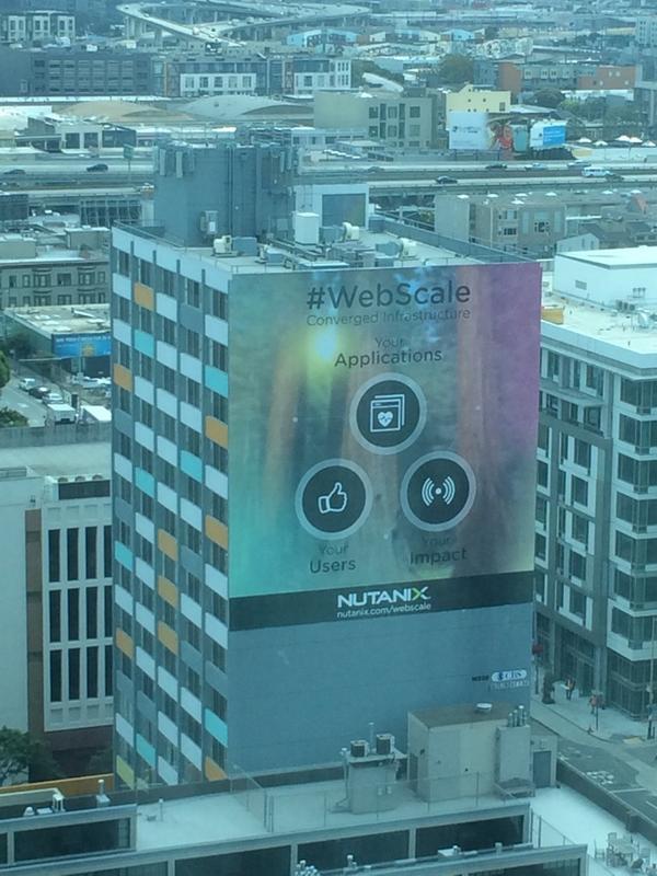 adamgconnor's tweet photo. Best view in city at #VMWorld2014  Learn about #Webscale and #Nutanix at booth #1535 http://t.co/gCzLeVlvEE