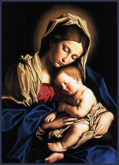 Happy birthday  Sassoferrato [Salvi Giovanni Battista]-Madonna and Child 