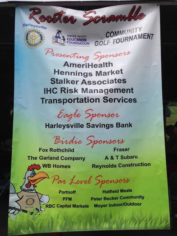 HarleysvilleRC's tweet photo. Congrats to @IndianValley_EF and @HarleysvilleRC for a great Rooster Scramble golf outing on Friday. http://t.co/35B5RDjkIx