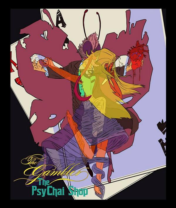 thepsychaishop's tweet photo. The artwork for our single, 'The Gambler' http://t.co/ptcDWaG80N