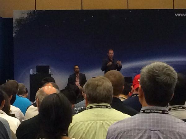 leeps10's tweet image. Thx @_drbruced for joining Brocade&apos;s Tarak &amp;amp; Deepak at a fab #VMWorld2014 today. #HelloBrocade @BRCDcommEvents