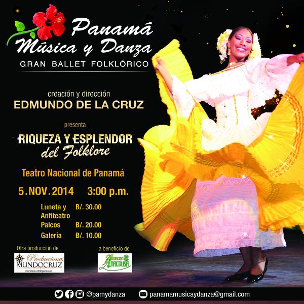 5 de noviembre 2014 #Pamydanza #RiquezaYEsplendorDelFolklore única función #TeatroNacional no te lo puedes perder