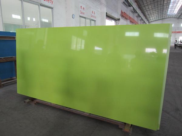 ericstonefool's tweet image. Apple Green Quartz Slab