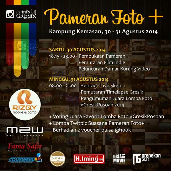 Ada pulsa 100rb jg lho buat pengunjung dg ikutan lomba twitpic. Ayo ke Kampung Kemasan Sabtu-Minggu besok \o/