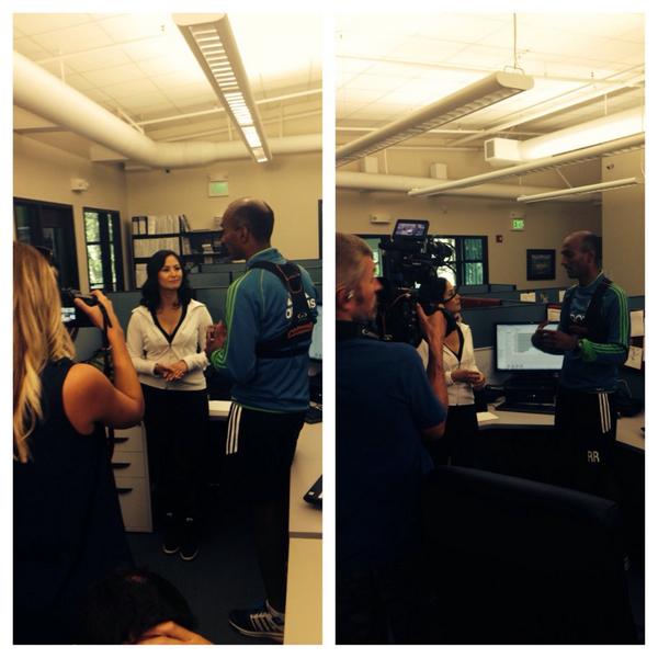 DaveTenney's tweet photo. @analyseFooty video shoot today with @Microsoft #NextLevel #SportsScience #AnalyticsGuru http://t.co/0e9wY5ySHf