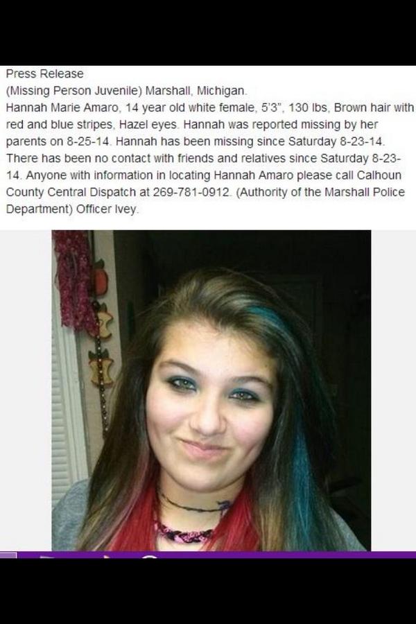 sophieangelica1's tweet photo. #HelpFindHannah http://t.co/CAeGWlG64b