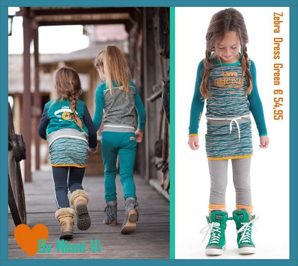 Zebra Dress Green By Ninni Vi!! #Wintercollectie14 #Zebra #Ninnivi #Dress #Green #Funinthewinter