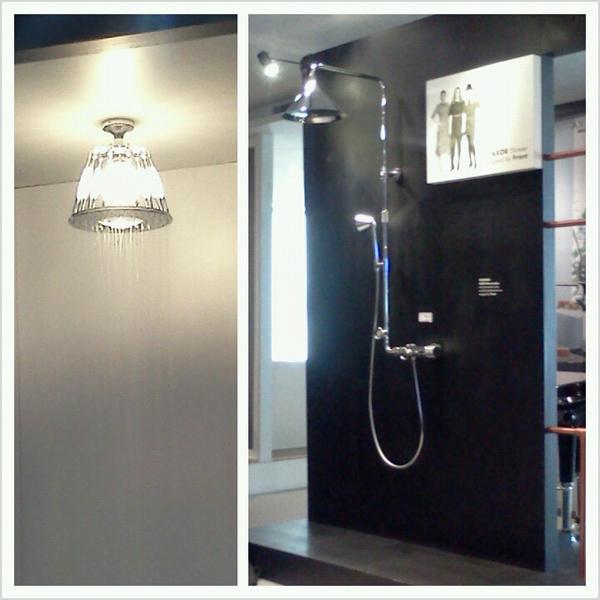 Please welcome.. AXOR LampShower designed by Nendo &amp; AXOR Shower designed by Front #axornendofrontlaunch @wismasehati