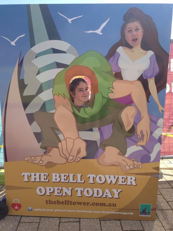 LauraMawbyYSJ's tweet photo. Fun at the bell tower and Elizabeth quay #hccbi #hcc9perth http://t.co/YKl5mCutHH